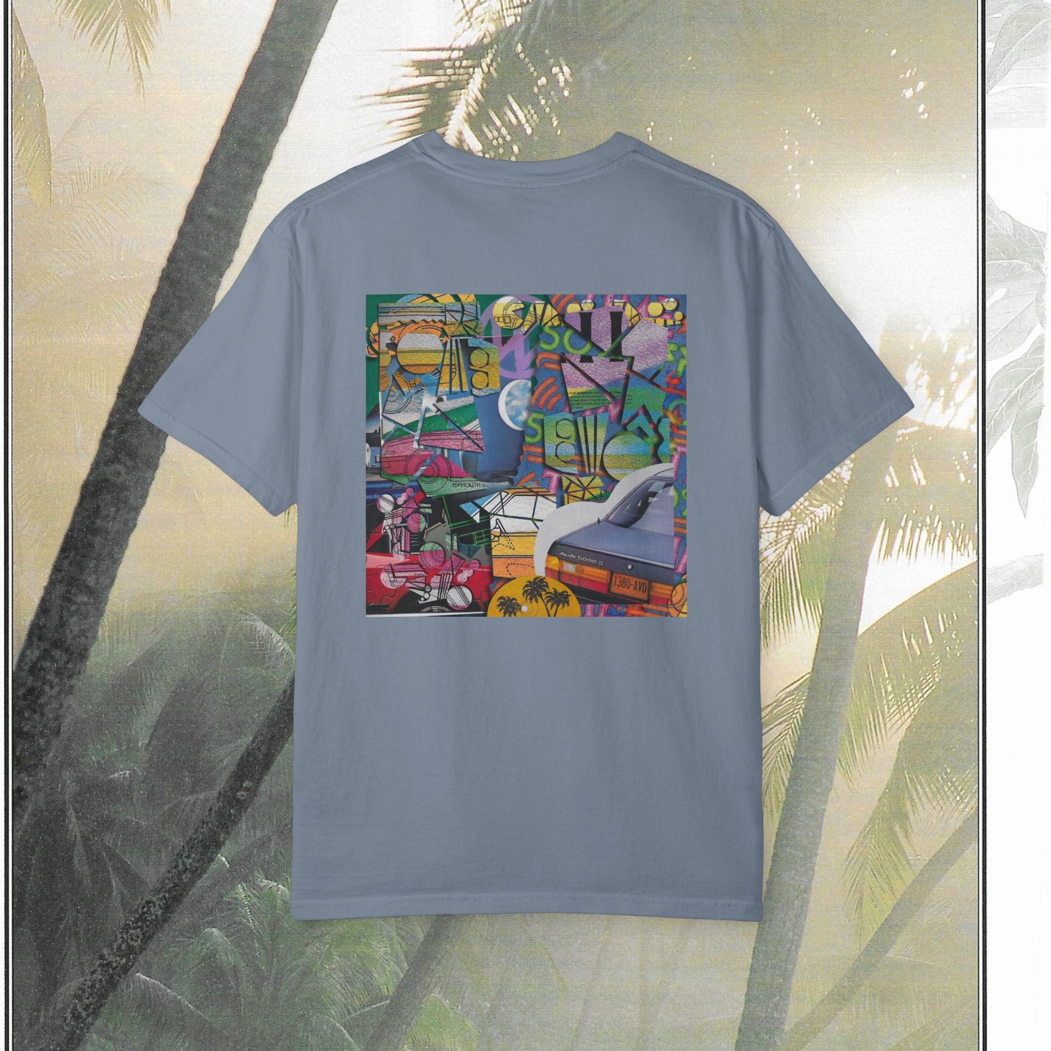 TimeCut Collage Tee — Vibrant Street Art Graphic Tee