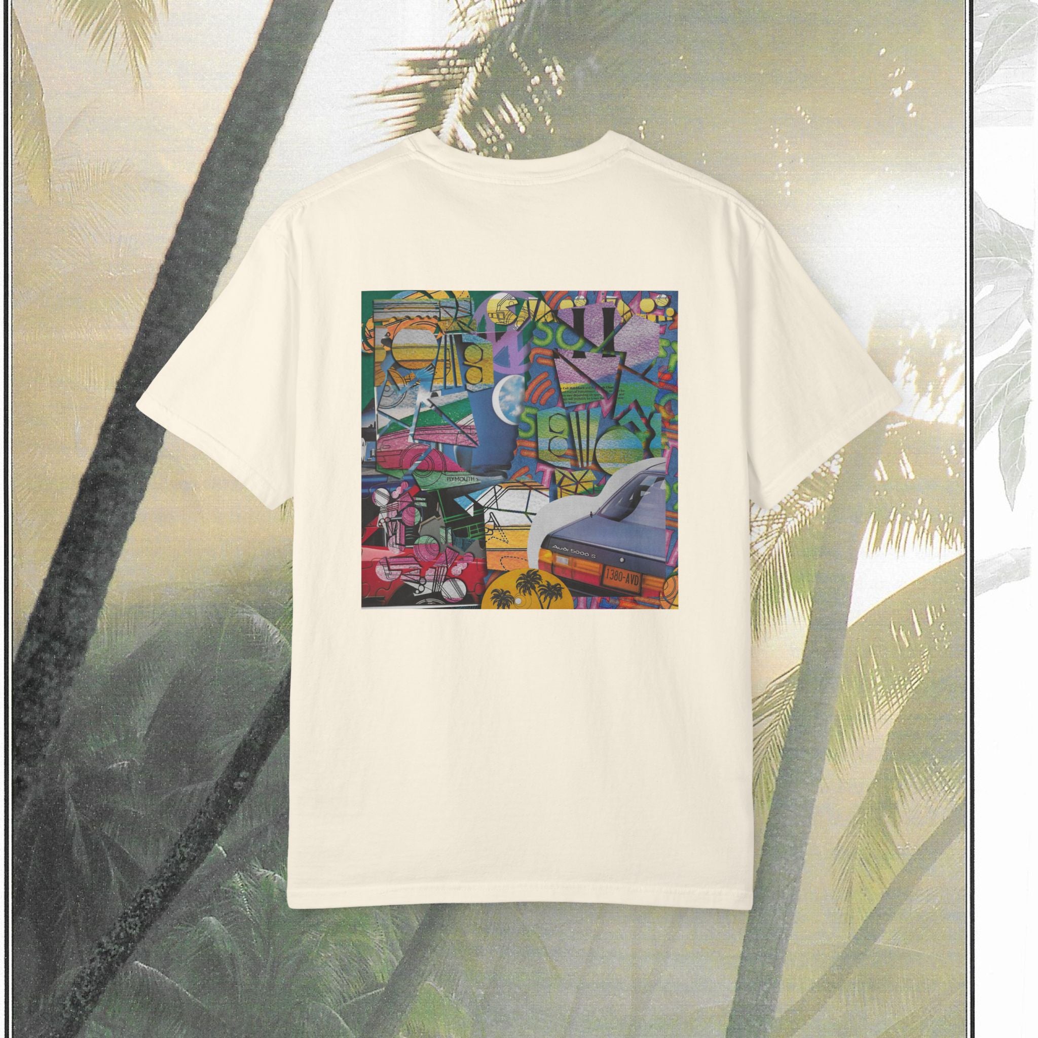 TimeCut Collage Tee — Vibrant Street Art Graphic Tee