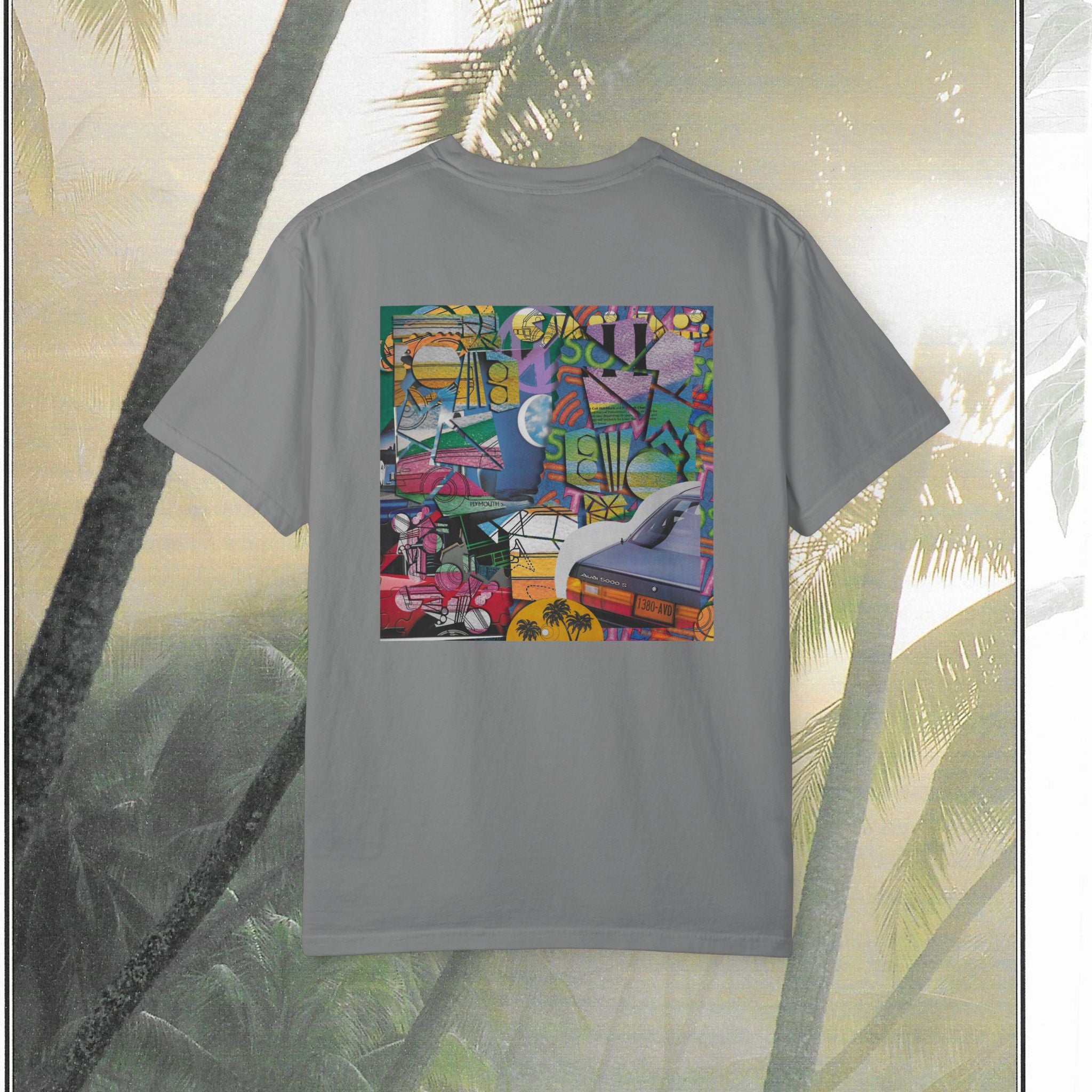 TimeCut Collage Tee — Vibrant Street Art Graphic Tee